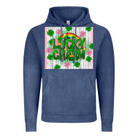 Vintage Denim lucky charm st patricks Vintage Hoodie - FaDigitalArtStudio