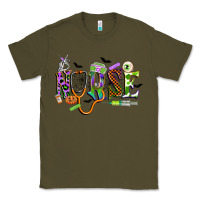 Army Green halloween nurse Classic Tee - CowGirlArtShop
