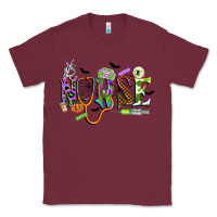 Burgundy halloween nurse Classic Tee - CowGirlArtShop