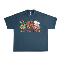 Midnight Navy Easter Day Peace love Easter Urban Heavy Tee - OliviaCreatesArt
