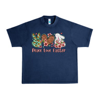 Navy Easter Day Peace love Easter Urban Heavy Tee - OliviaCreatesArt
