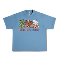 Pebble Blue Easter Day Peace love Easter Urban Heavy Tee - OliviaCreatesArt