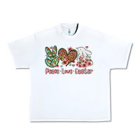 White Easter Day Peace love Easter Urban Heavy Tee - OliviaCreatesArt