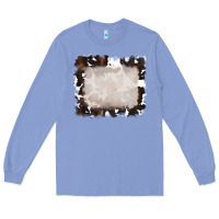 Colony Blue cowhide frames background Long Sleeve Tee - RanaPortraitStore
