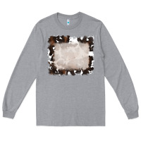 Heather Grey cowhide frames background Long Sleeve Tee - RanaPortraitStore