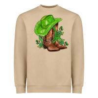 Mushroom green  cowgirl and roses Heavyweight Sweatshirt - AdoDesignShop