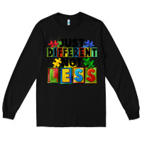 Black just different not less Long Sleeve Tee - FaDigitalArtStudio