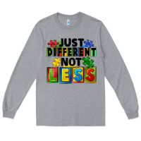 Heather Grey just different not less Long Sleeve Tee - FaDigitalArtStudio