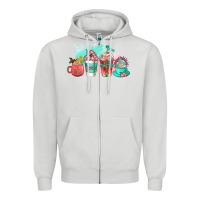 Dove Grey religious coffee cups Zipper Hoodie - AdoDesignShop