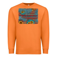 Sunflower Gemstone Serape Background Premium Sweatshirt | Teevron