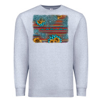 Heather Grey sunflower gemstone serape background Premium Sweatshirt - AdoDesignShop