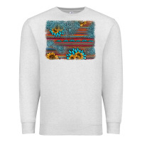Oatmeal Heather sunflower gemstone serape background Premium Sweatshirt - AdoDesignShop