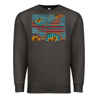 Smoke sunflower gemstone serape background Premium Sweatshirt - AdoDesignShop