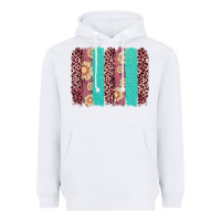 White valentine's day floral leopard brushstroke Heavyweight Hoodie - AdoDesignShop