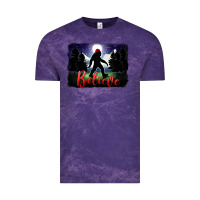 Cloud Purple bigfoot believe christmas Vintage Tee - FaDigitalArtStudio