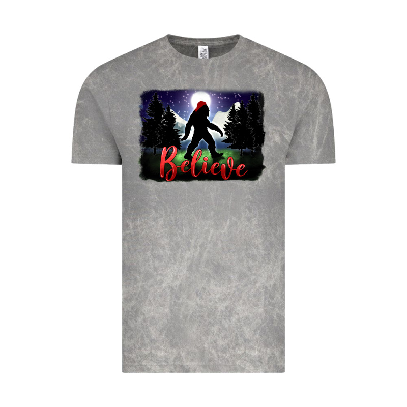 Bigfoot Believe Christmas Vintage Tee by FaDigitalArtStudio | Teevron