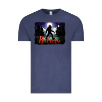 Vintage Denim bigfoot believe christmas Vintage Tee - FaDigitalArtStudio
