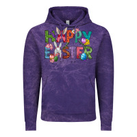 Cloud Purple Western Happy Easter Vintage Hoodie - BundleAndBundleShop