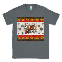 Charcoal Heather very merry teacher Classic Tee - Jasminsmagicworld
