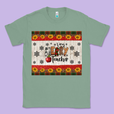 Very Merry Teacher Classic Tee Designed By Jasminsmagicworld