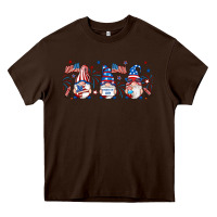 Chocolate Brown 4th of july gnomes libbey glass Heavy Core Tee - RanaPortraitStore