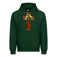 Forest Green our lady of guadalupe cros Urban Hoodie - JahusDesignShop