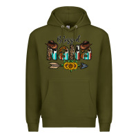 Army Green blessed nana Premium Hoodie - CowhideDigitalArt
