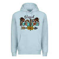 Blue Mist blessed nana Premium Hoodie - CowhideDigitalArt