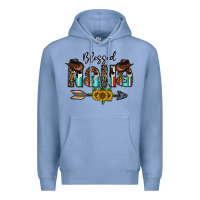 Colony Blue blessed nana Premium Hoodie - CowhideDigitalArt