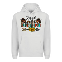 Dove Grey blessed nana Premium Hoodie - CowhideDigitalArt