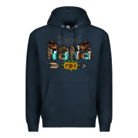 Navy blessed nana Premium Hoodie - CowhideDigitalArt