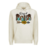 Oatmeal Heather blessed nana Premium Hoodie - CowhideDigitalArt