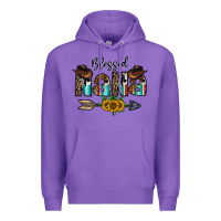 Purple blessed nana Premium Hoodie - CowhideDigitalArt