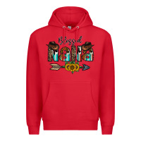 Red blessed nana Premium Hoodie - CowhideDigitalArt