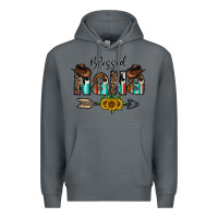 Rock blessed nana Premium Hoodie - CowhideDigitalArt