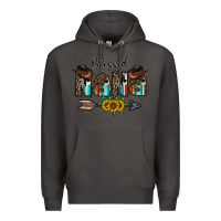 Smoke blessed nana Premium Hoodie - CowhideDigitalArt