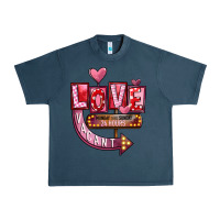 Midnight Navy Valentine's Day love vacant Urban Heavy Tee - FaDigitalArtStudio