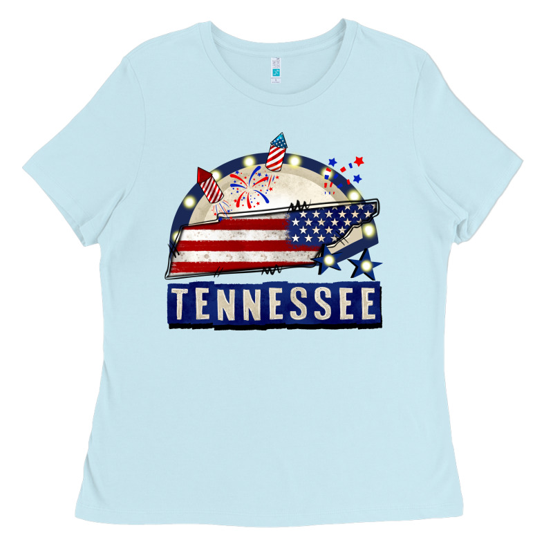 Tennessee 4th Of July Ladies Tee by CowGirlArtShop | Teevron