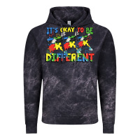 Cloud Black It's okay to be different Autism Vintage Hoodie - FaDigitalArtStudio