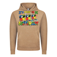 Vintage Coffee It's okay to be different Autism Vintage Hoodie - FaDigitalArtStudio