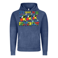 Vintage Denim It's okay to be different Autism Vintage Hoodie - FaDigitalArtStudio