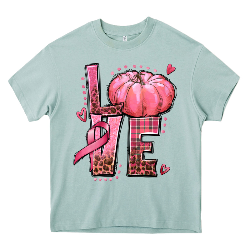 Love Cancer Pumpkin Heavy Core Tee by texasbilliewilder | Teevron