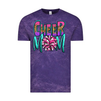 Cloud Purple cheer mom Vintage Tee - OliviaCreatesArt