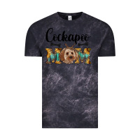 Cloud Black cockapoo mom western Vintage Tee - RanaPortraitStore