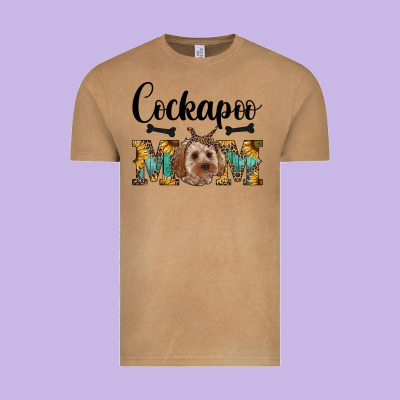 Cockapoo Mom Western Vintage Tee Designed By Ranaportraitstore