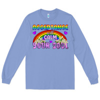 Colony Blue Lgbtq Acceptance Will Calm Your Soul Long Sleeve Tee - BundleAndBundleShop