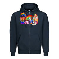 Navy pride coffee cups Zipper Hoodie - AdoDesignShop