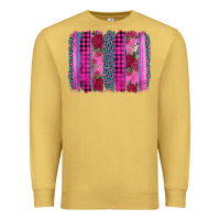 Antique Gold valentine's day floral leopard brushstroke Premium Sweatshirt - AdoDesignShop