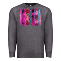 Charcoal Heather valentine's day floral leopard brushstroke Premium Sweatshirt - AdoDesignShop