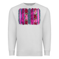 Dove Grey valentine's day floral leopard brushstroke Premium Sweatshirt - AdoDesignShop